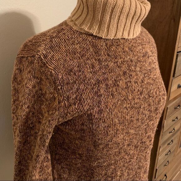 Next Era Brown/Tan Long sleeved turtleneck sweater - Picture 6 of 9